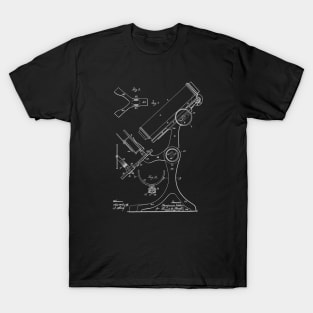 Microscope Vintage Patent Drawing T-Shirt